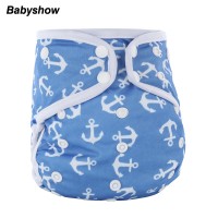 AIO Cloth Diaper White Edge Printing PUL Washable Reusable