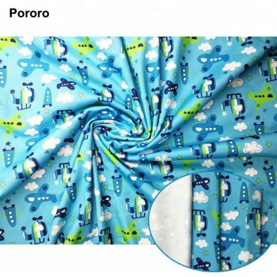 Waterproof printing pattern stock fabrics for baby diaper