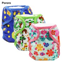 Pororo sunny baby cloth diaper waterproof printed pattern pul fabric washable diapers