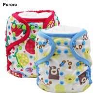 Pororo baby nappies diapers factory in China diaper with colored piping washable cloth nappy diaper